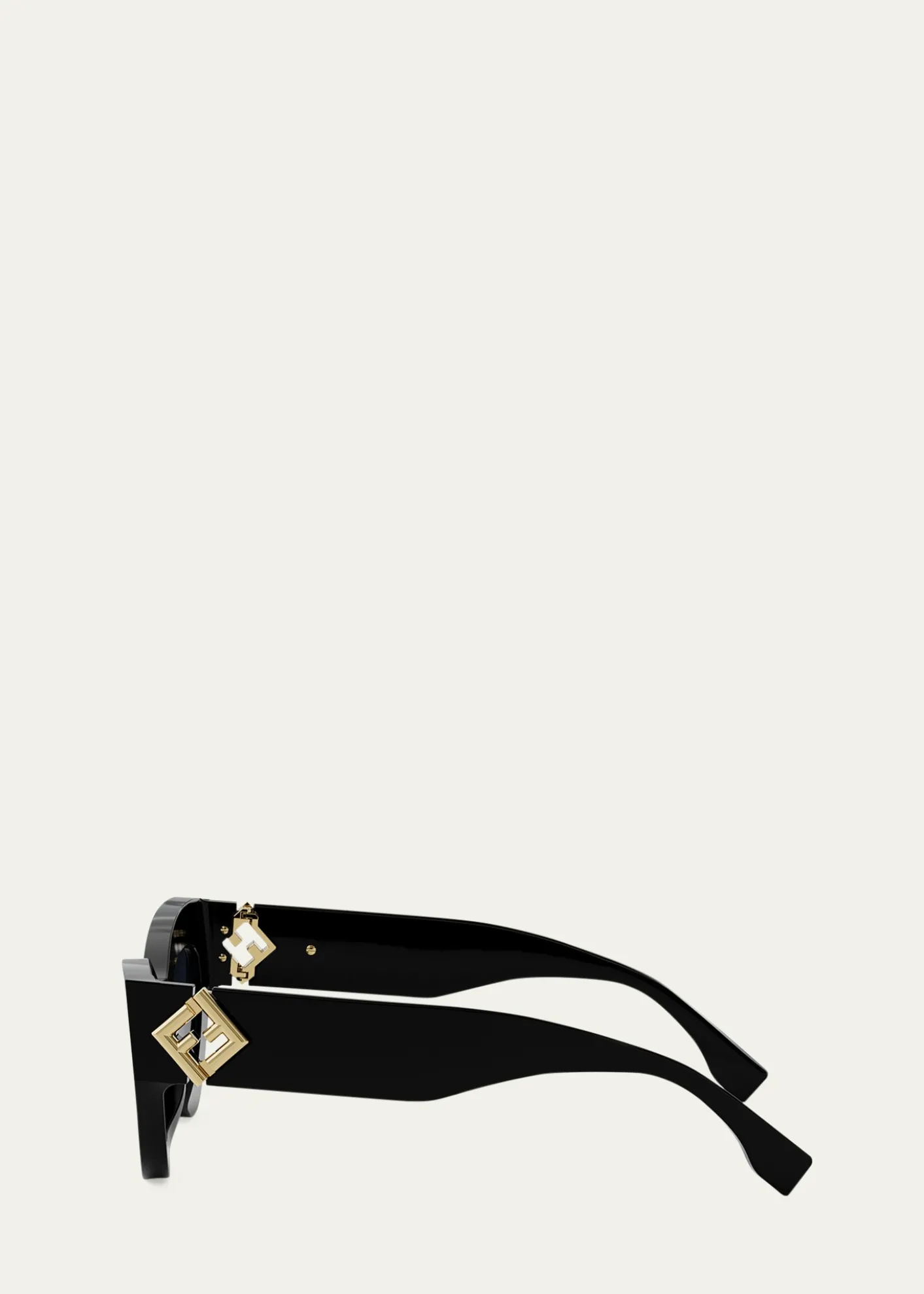FendiFF Diamond Logo Acetate Cat-Eye Sunglasses
