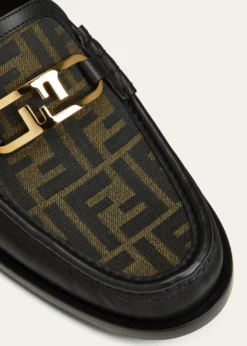 FendiMen's FF O'Lock Leather Loafers