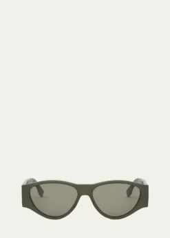 FendiMen's FF Squared Acetate Oval Sunglasses