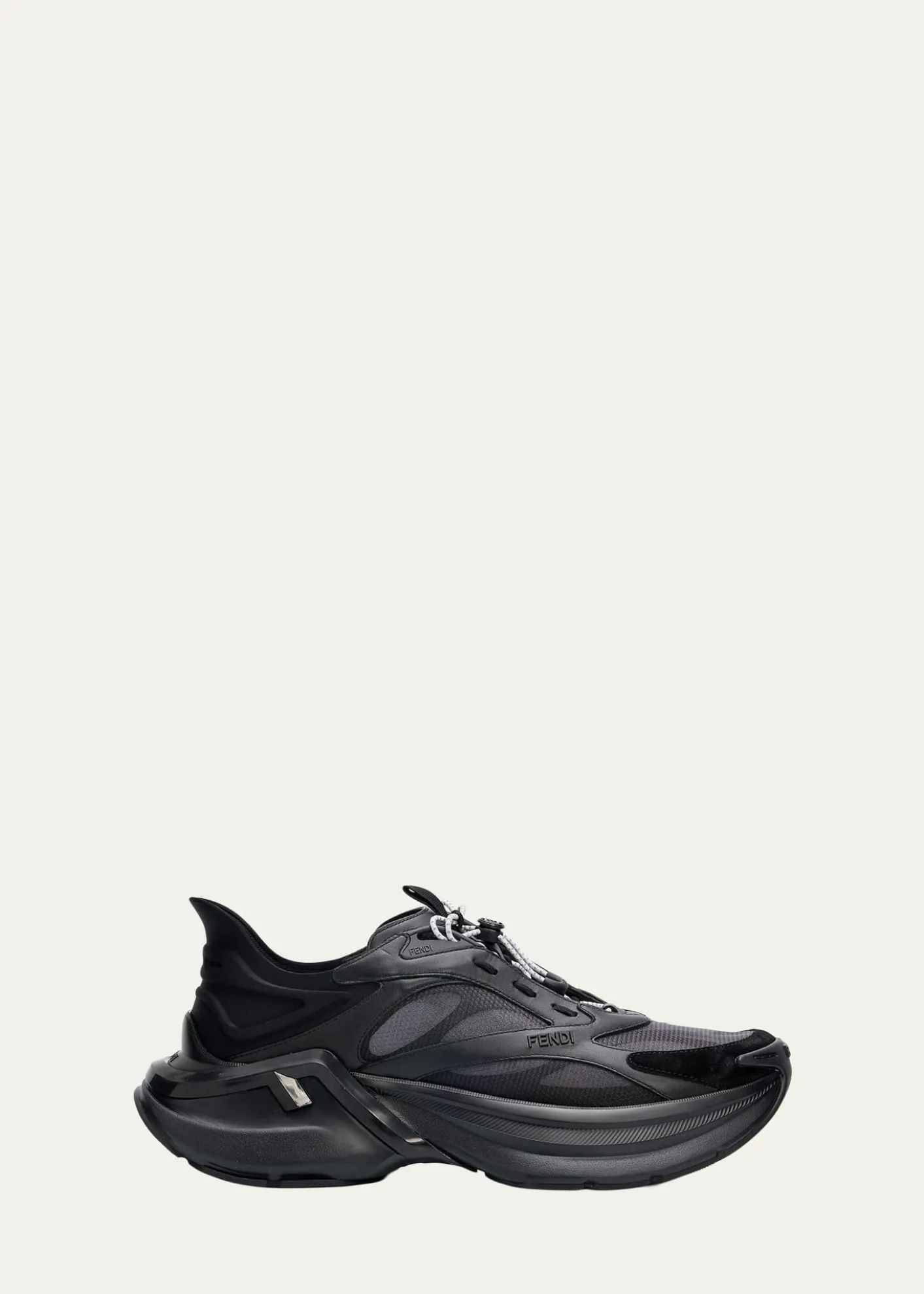 FendiMen's F-Light Leather & Mesh Running Sneakers