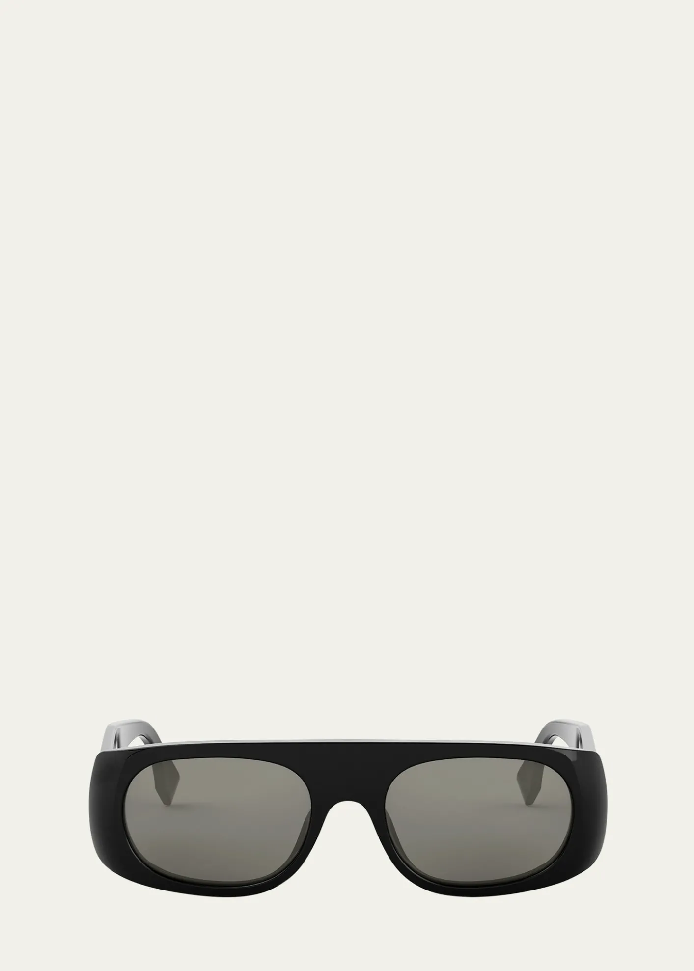 FendiMen's Signature Acetate and Nylon Rectangle Sunglasses