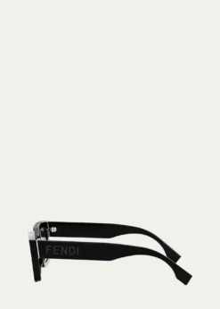 FendiMen's Signature Oval Logo Sunglasses