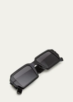 FendiO'lock Acetate Rectangle Sunglasses