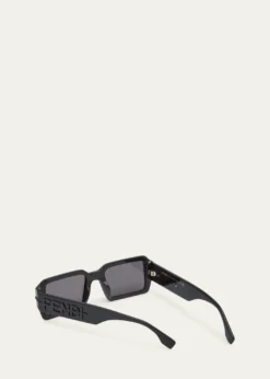 FendiO'lock Acetate Rectangle Sunglasses