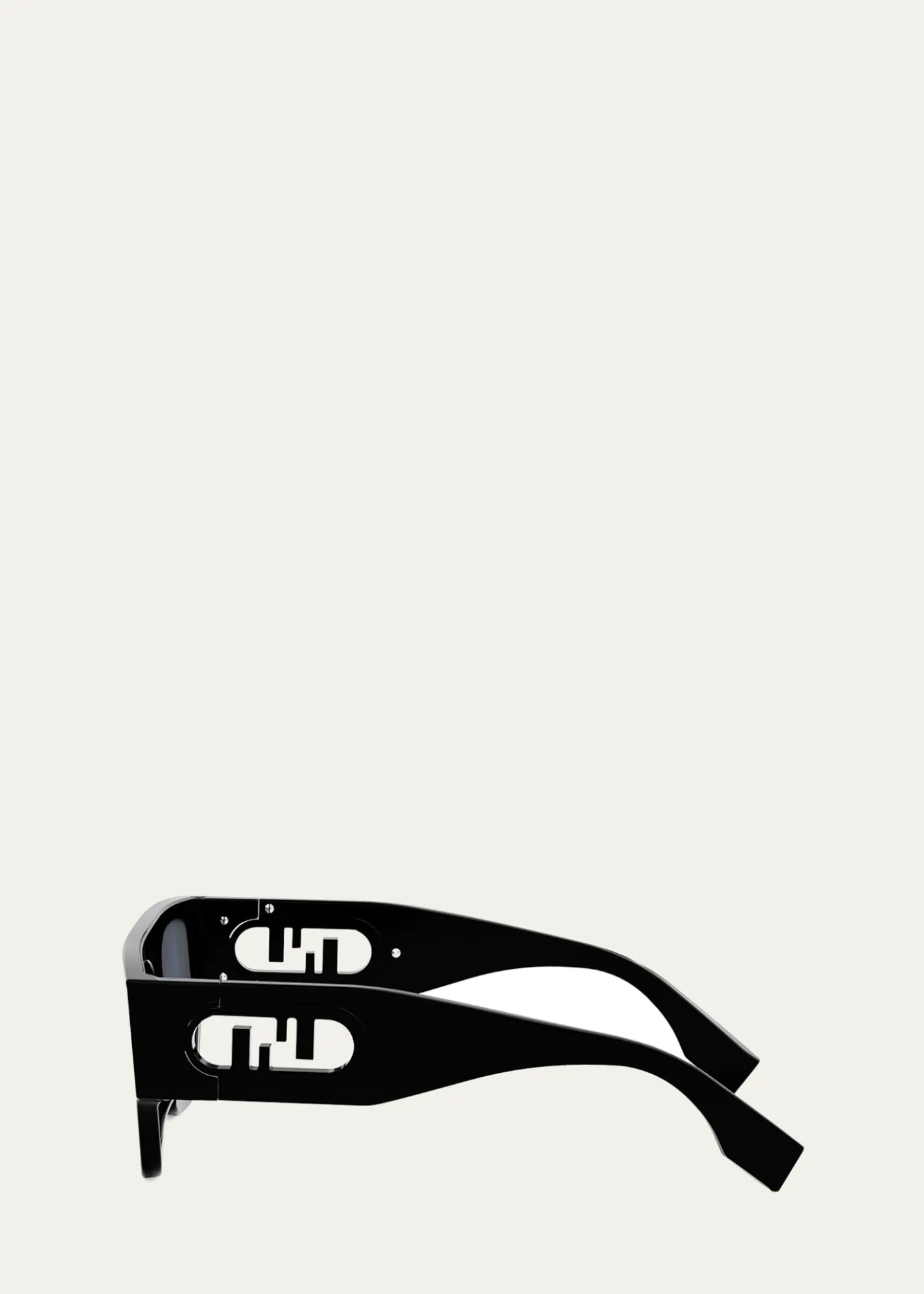 FendiO'Lock Flat-Top Nylon Cat-Eye Sunglasses