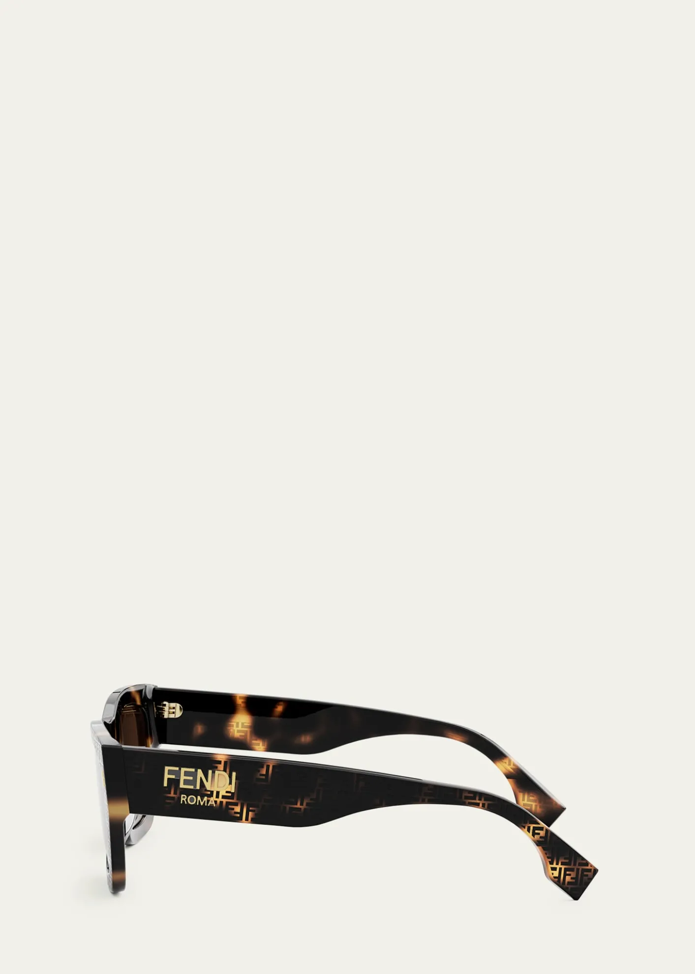 FendiRoma Acetate Rectangle Sunglasses