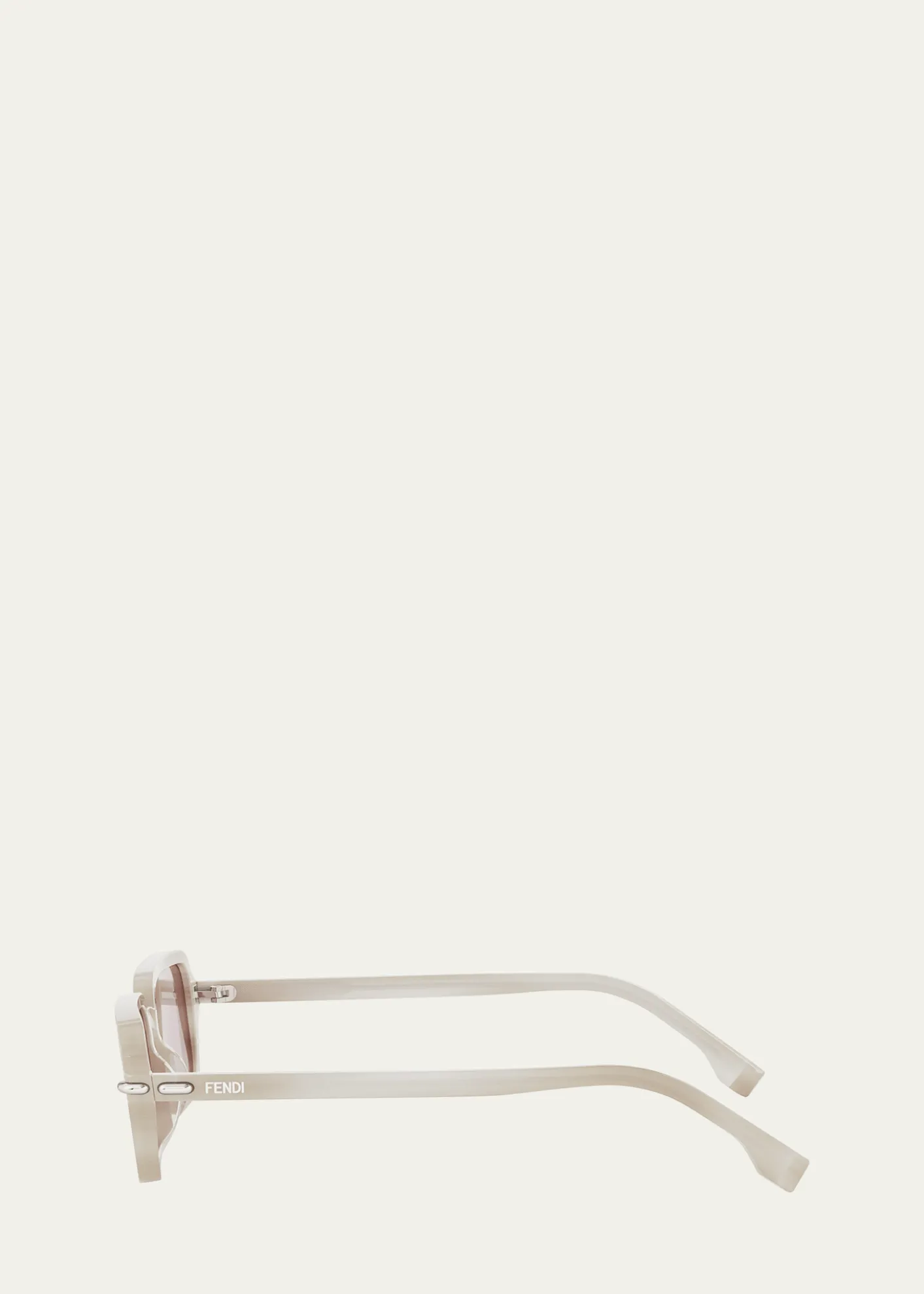 FendiSelleria Acetate Rectangular Sunglasses