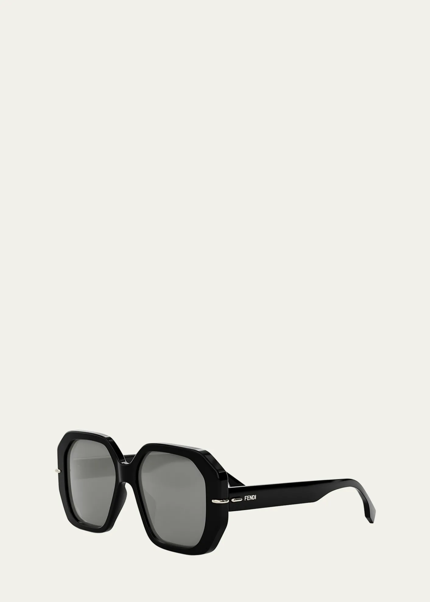FendiSelleria Square Acetate Sunglasses