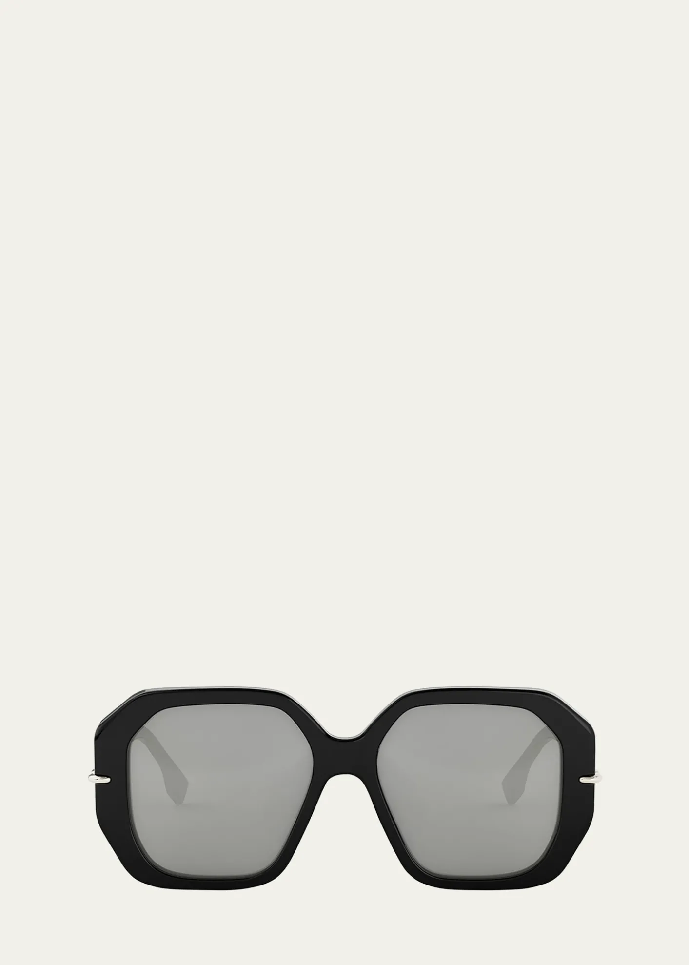 FendiSelleria Square Acetate Sunglasses