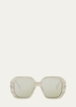 FendiSelleria Square Acetate Sunglasses
