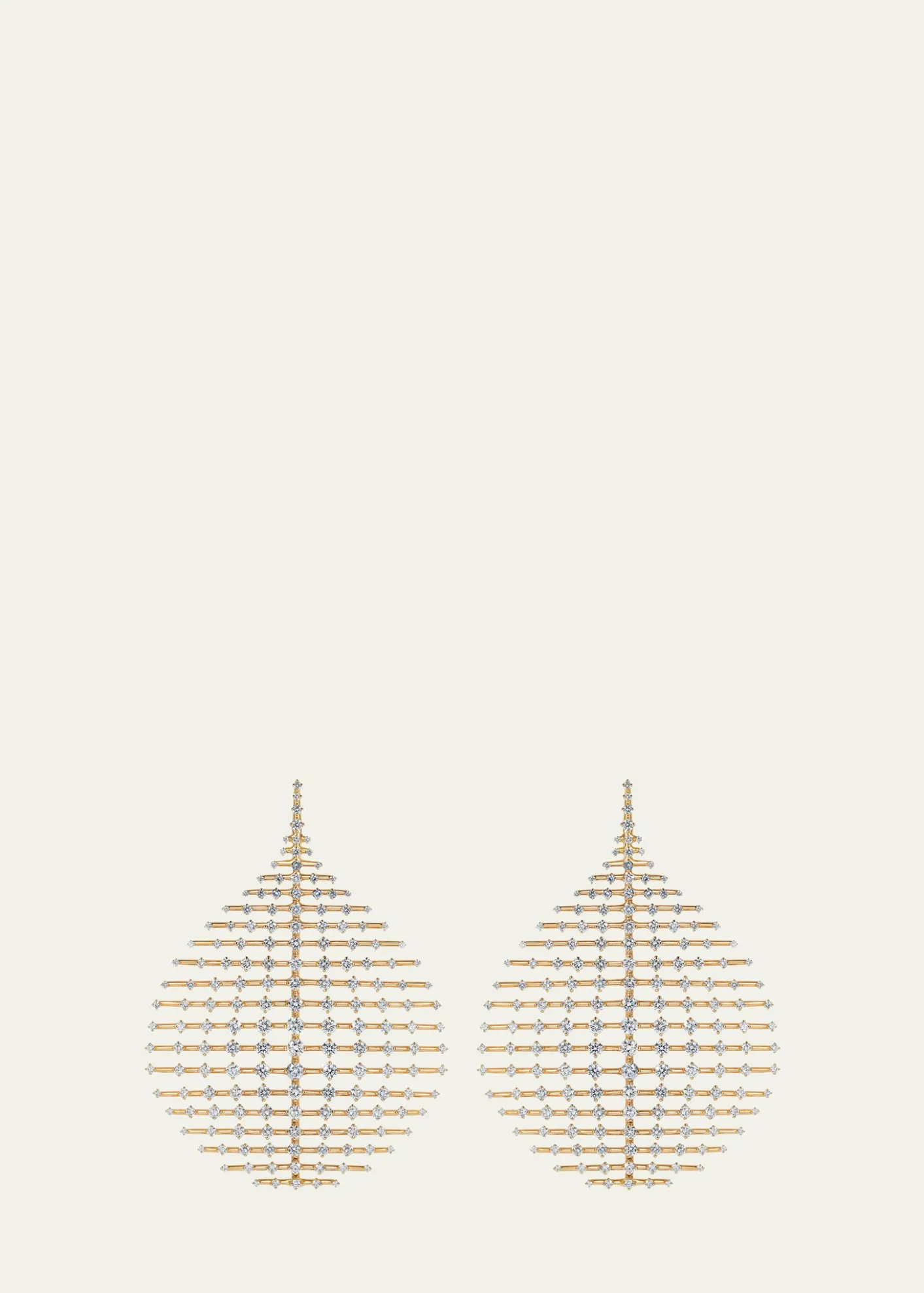Fernando Jorge18K Yellow Gold Disco Earrings with Diamonds