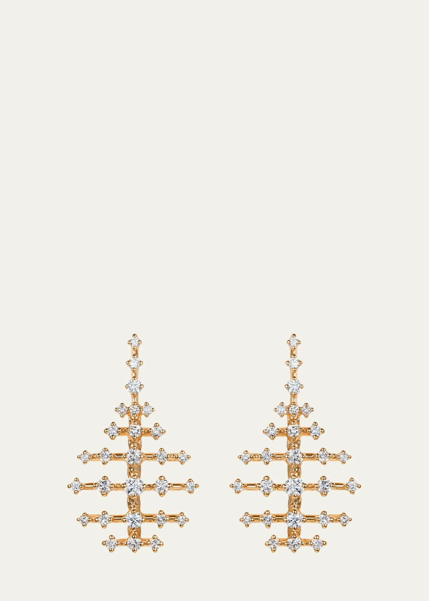 Fernando Jorge18K Yellow Gold Mini Disco Earrings with Diamonds