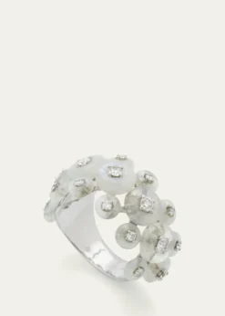 Fernando JorgeDiamond Surrounding Triple Ring in 18k White Gold