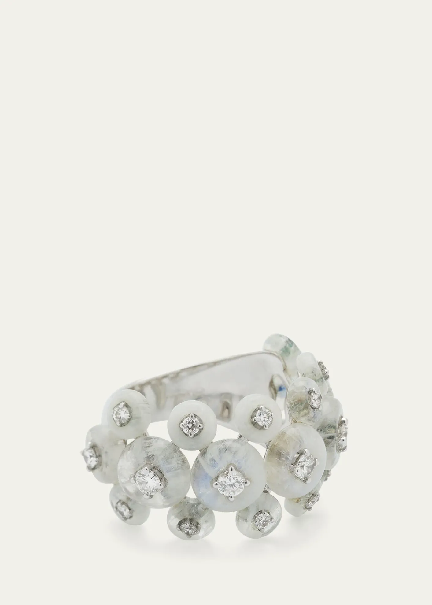 Fernando JorgeDiamond Surrounding Triple Ring in 18k White Gold