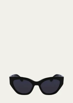 FerragamoClassic Logo Acetate Cat-Eye Sunglasses