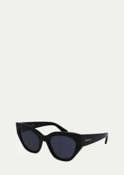 FerragamoClassic Logo Acetate Cat-Eye Sunglasses