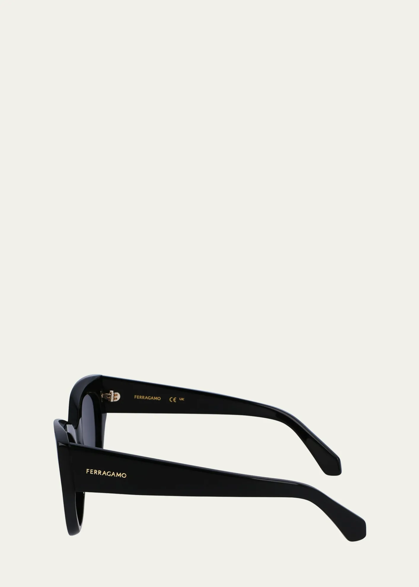 FerragamoClassic Logo Acetate Cat-Eye Sunglasses