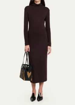 FerragamoGancini Outline Tote Bag in Raffia and Leather