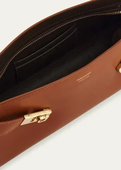 FerragamoHug East-West Leather Shoulder Bag