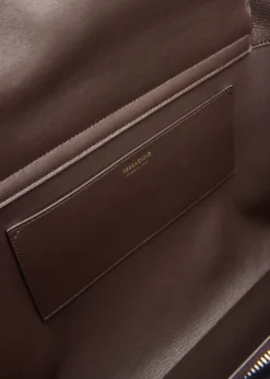FerragamoHug Medium Soft Bicolor Leather Shoulder Bag