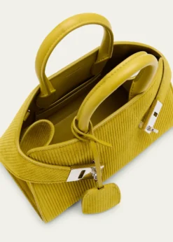 FerragamoHug Medium Suede Corduroy Top-Handle Bag