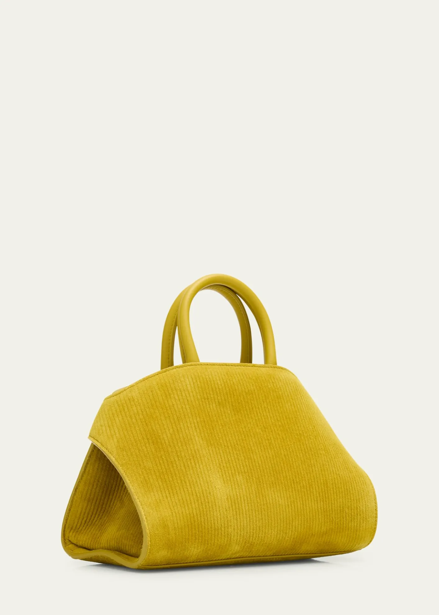 FerragamoHug Medium Suede Corduroy Top-Handle Bag