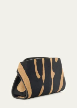 FerragamoHug Zebra-Print Calf Hair Shoulder Bag