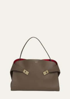 FerragamoLarge Hug Soft Bicolor Shoulder Bag