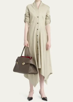FerragamoLarge Hug Soft Bicolor Shoulder Bag