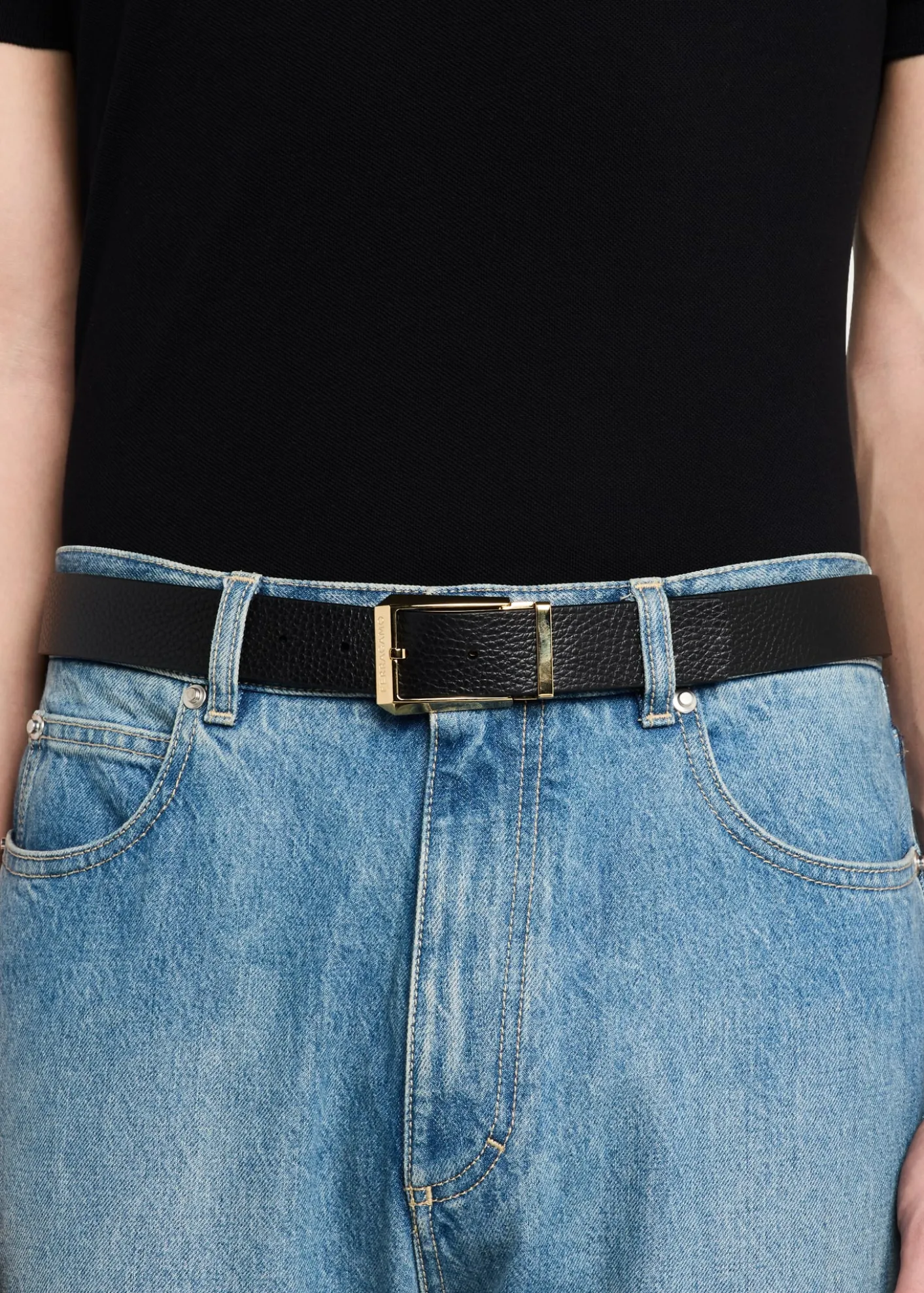 FerragamoMen's Adjustable Reversible Hammered Leather Belt