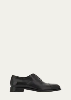FerragamoMen's Albert Tramezza Cap-Toe Brogue Leather Oxfords