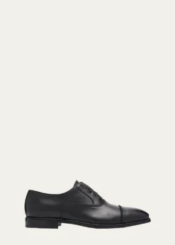 FerragamoMen's Boston Brogue Leather Cap-Toe Oxfords