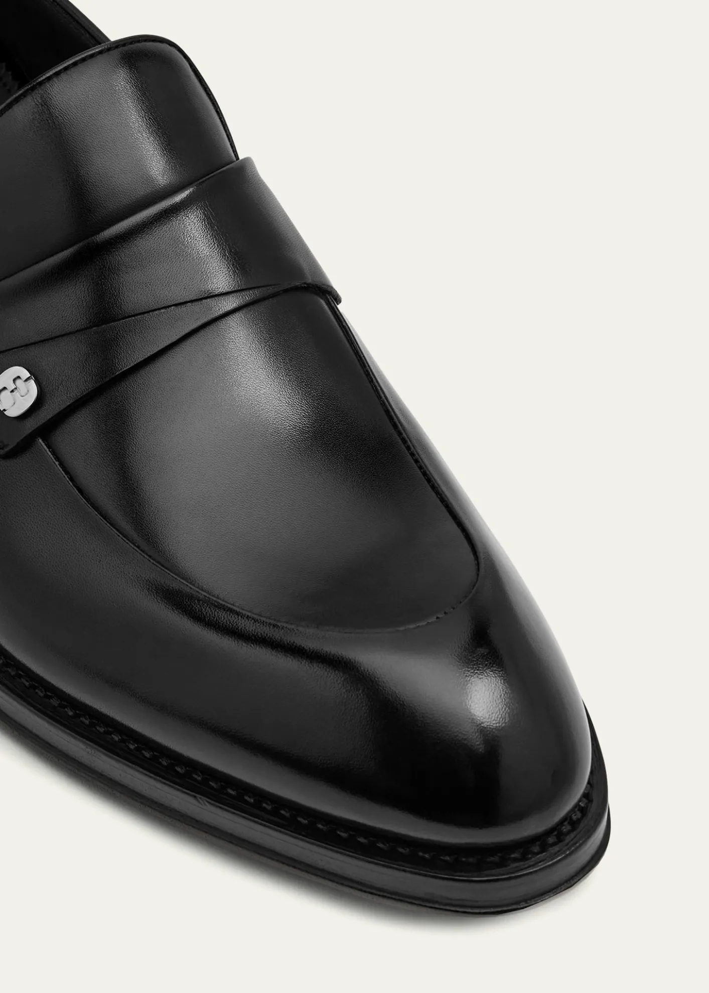 FerragamoMen's Cantore Tramezza Calfskin Penny Loafers