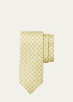 FerragamoMen's Football-Print Silk Tie