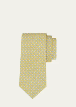 FerragamoMen's Fox Micro-Print Tie