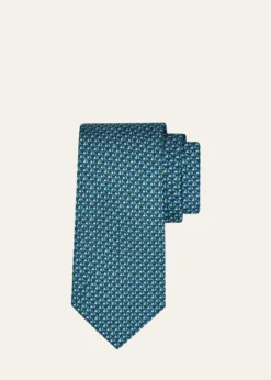 FerragamoMen's Geometric Wool and Silk Tie