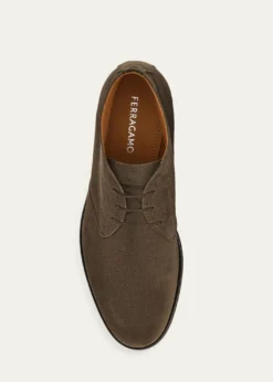 FerragamoMen's Blake Construction Suede Desert Boots