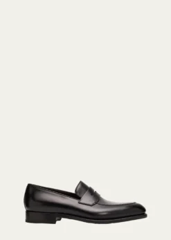 FerragamoMen's Brandy Tramezza Leather Penny Loafers