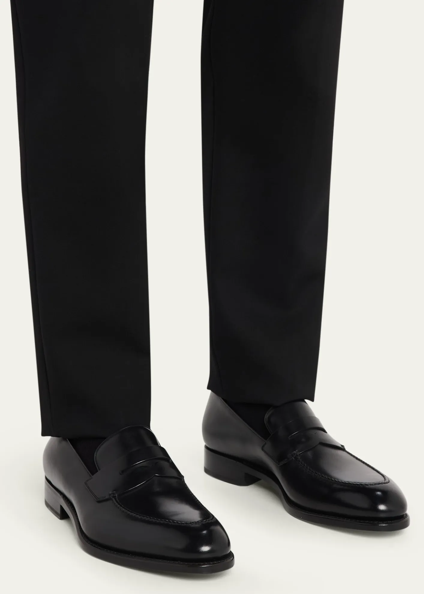 FerragamoMen's Brandy Tramezza Leather Penny Loafers