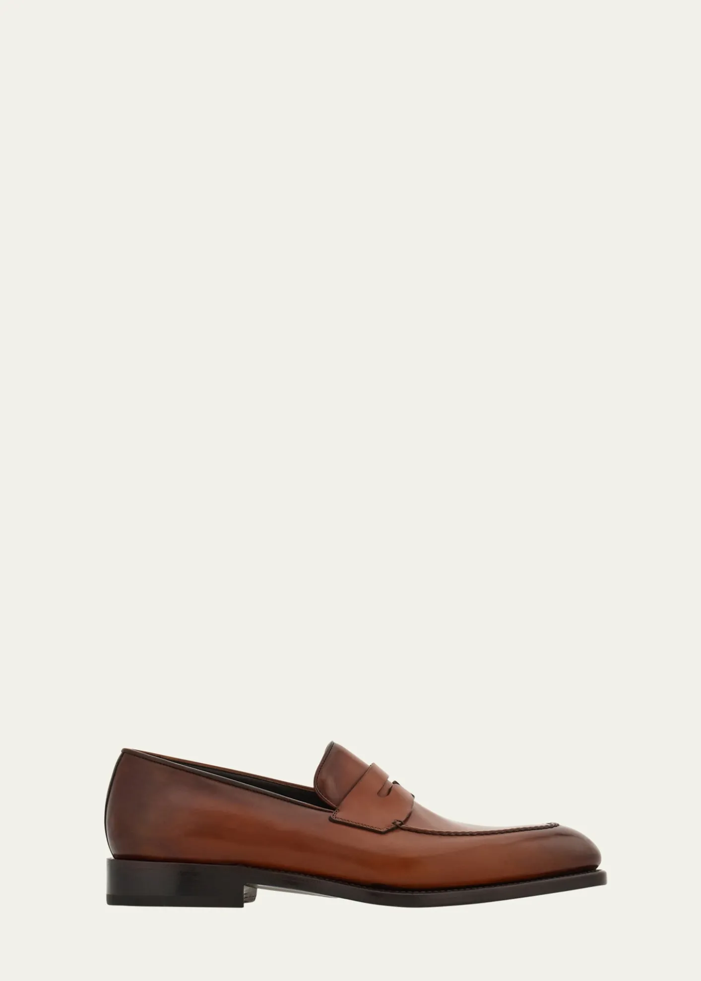 FerragamoMen's Brandy Tramezza Leather Penny Loafers