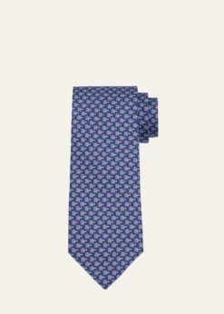 FerragamoMen's Bullseye-Print Silk Tie
