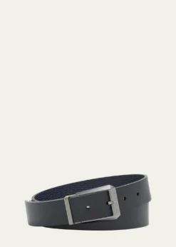 FerragamoMen's Double Adjustable Leather Belt