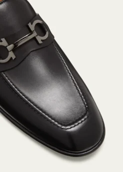 FerragamoMen's Foster Smooth Leather Gancini Bit Loafers