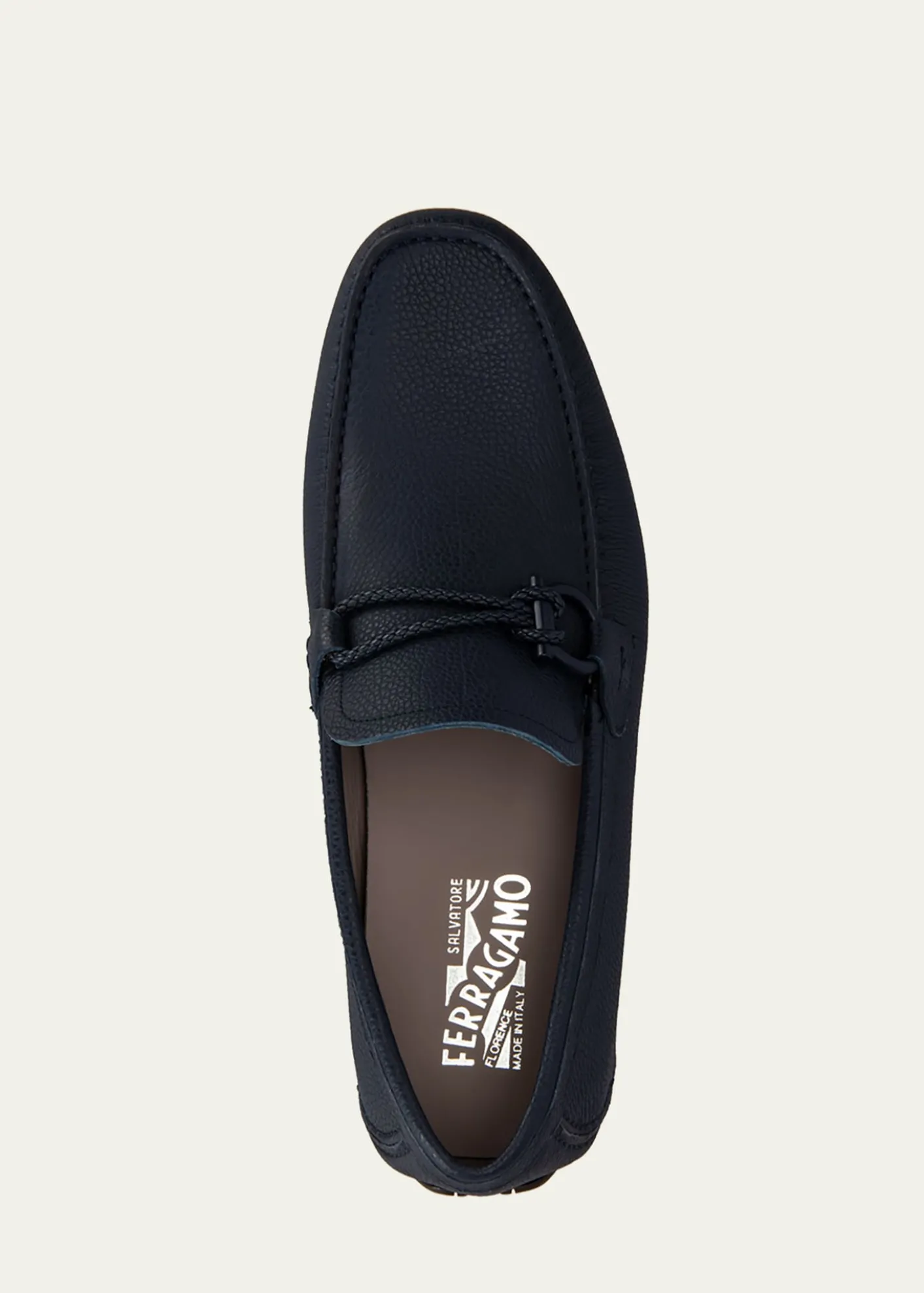 FerragamoMen's Front 4 Leather Drivers