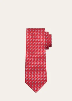 FerragamoMen's Geometric-Print Tie