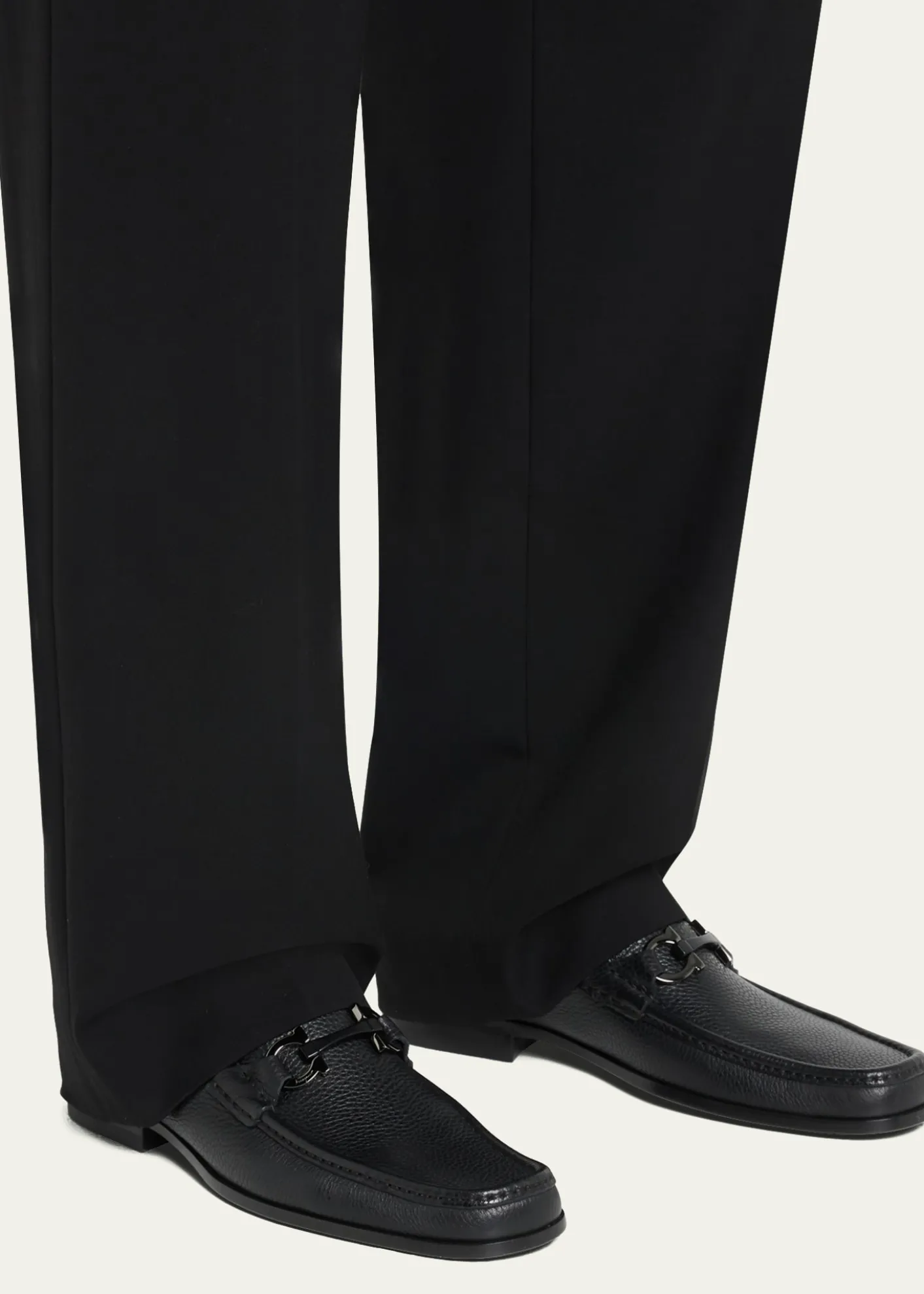 FerragamoMen's Grandioso Grained Calfskin Gancini Loafer