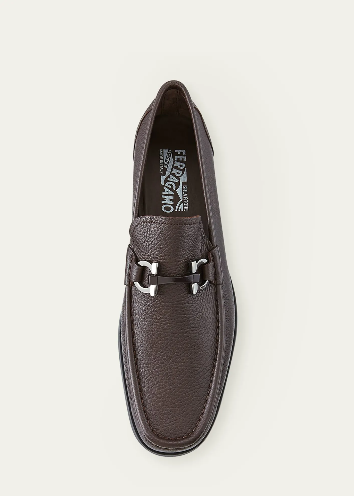 FerragamoMen's Grandioso Grained Calfskin Gancini Loafer