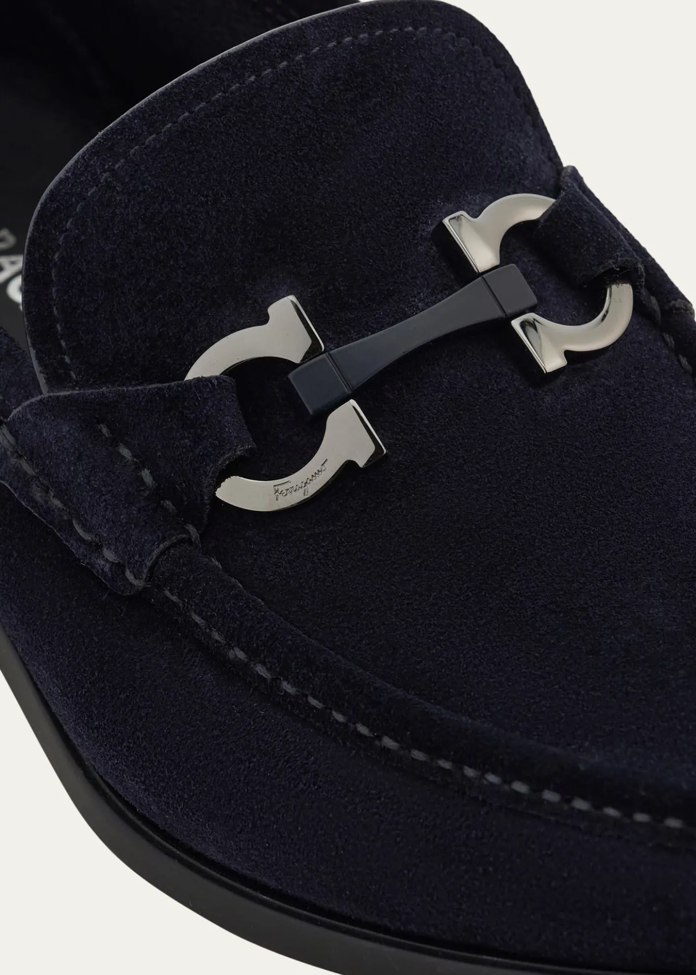 FerragamoMen's Grandioso Suede Gancio-Bit Loafers