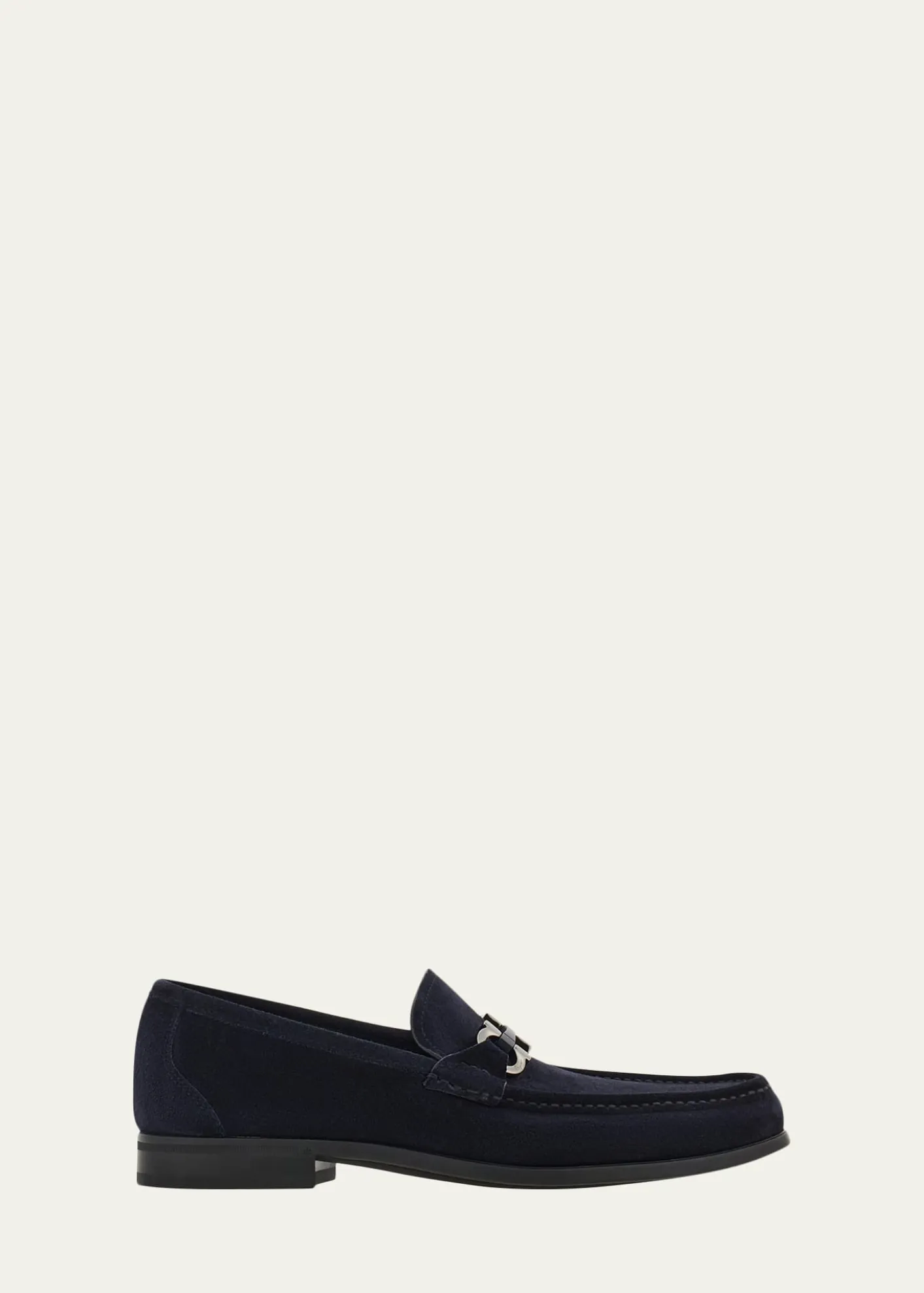 FerragamoMen's Grandioso Suede Gancio-Bit Loafers