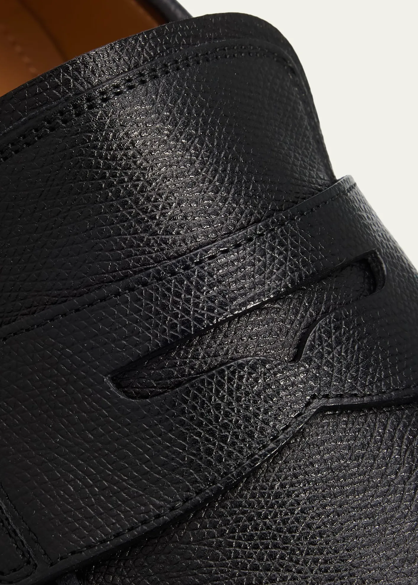 FerragamoMen's Hammered Leather Penny Loafers